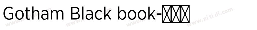 Gotham Black book字体转换